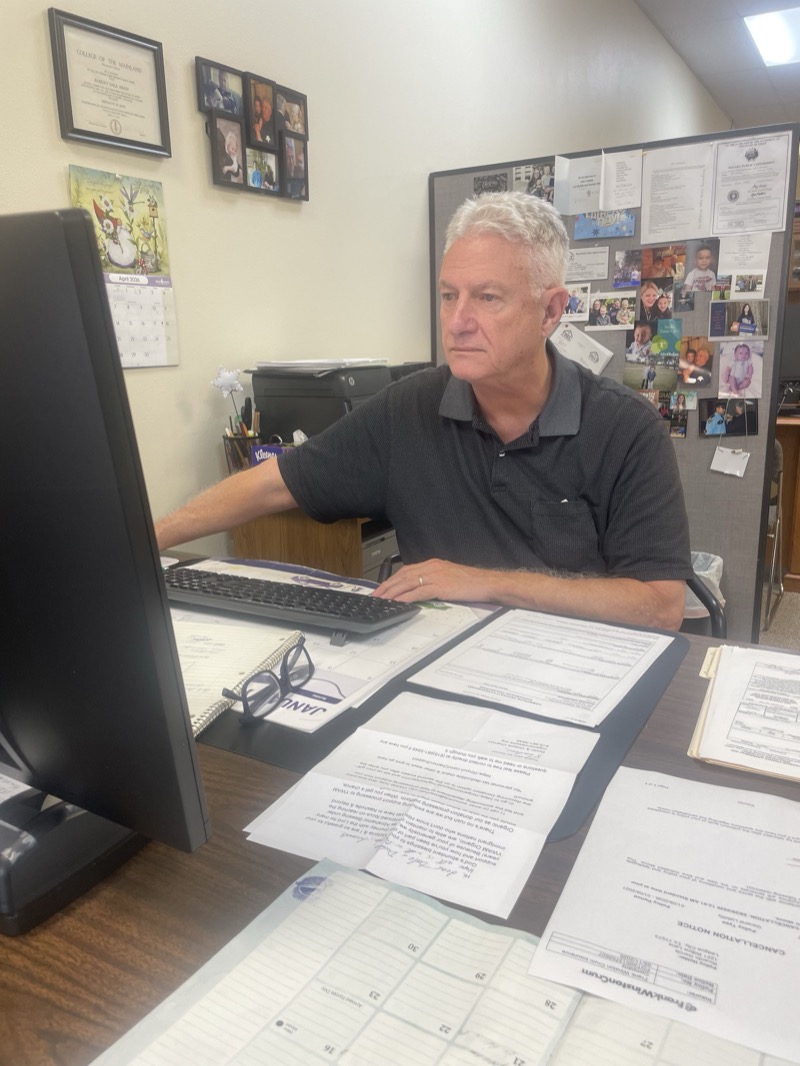 Dale Moon, owner of Moon Insurance Managers, at his Houston office.